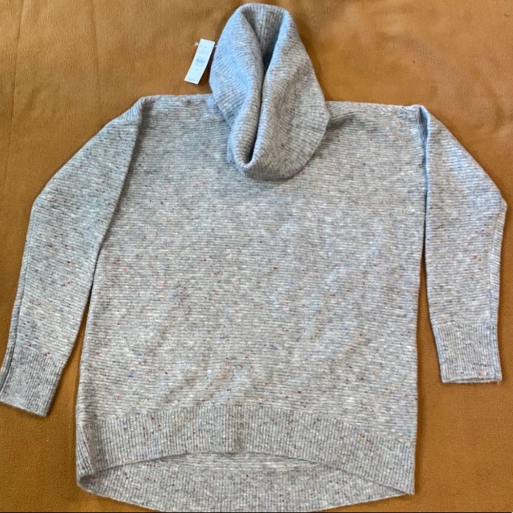 Gray cowl neck sweater from loft NEW WITH TAGS